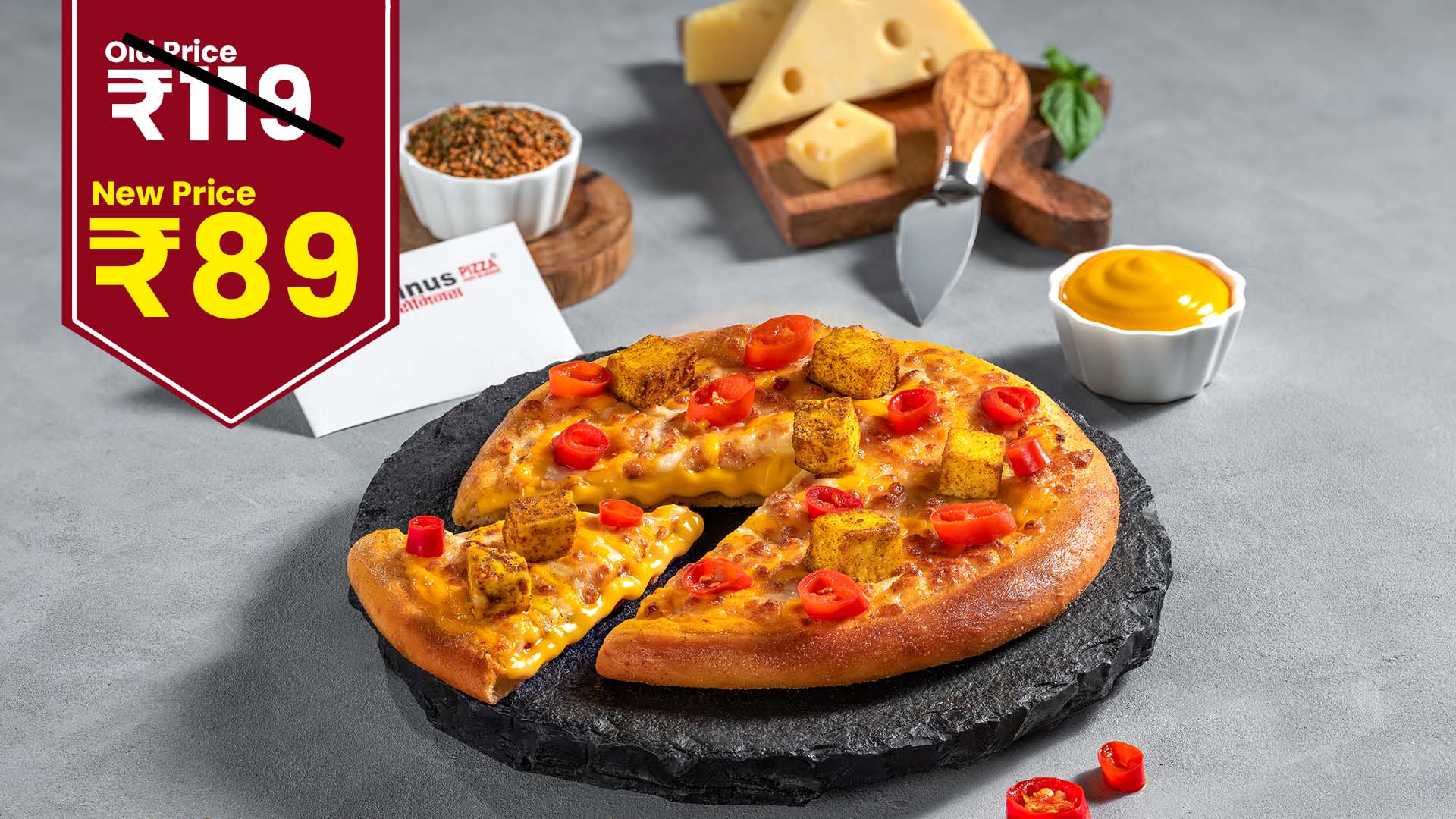 Premium Cheesy Paneer &  Red Pepper 